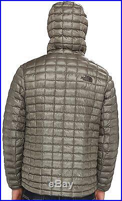 The North Face ThermoBall Hoodie Jacket Mens 2XL XXL Pache Grey New w Tags $220