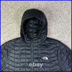 The North Face ThermoBall Hoodie Jacket Mens XL Black Quilted Full Zip Jacket