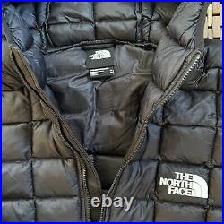 The North Face Thermoball Eco Hoodie Black Quilted Puffer Jacket Women's Medium