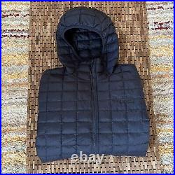 The North Face Thermoball Eco Hoodie Midnight Navy Blue Puffer Jacket Large L