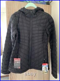 The North Face Thermoball Hoodie Jacket Black Matte Size Women Medium BNWT