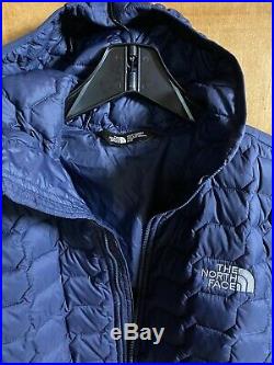 The North Face Thermoball Hoodie Jacket Mens Navy Matte/grey Size M Medium