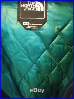 The North Face Thermoball Hoodie Parka- Navy & Teal- Womens Size Medium- New