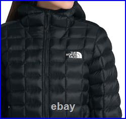 The North Face Thermoball Hoodie super Insulated Jacket Black women s m l xl new