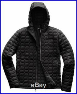 The North Face Thermoball Puffer Quilted Jacket Hoodie Men M tnf Matte Black