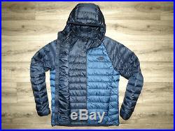 The North Face Trevail Hoodie Men's 800 Down Filled Jacket M RRP£210 Coat Blue