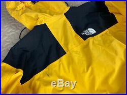 The North Face Vintage Mountain Gore Tex Jacket 90s Yellow Black Mens XL Hoodie