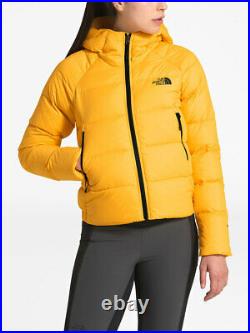 The North Face Woman's Hyalite Down Hoodie Jacket Puffer Yellow Size Small