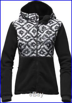 The North Face Women Denali Hoodie Jacket D-Kat Print/Black Medium MSRP $199 NEW