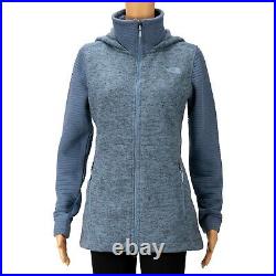 The North Face Women Indi Insulated Hoodie Cool Blue Heather Size M 2768