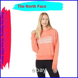 The North Face Women's Logo Play Cotton Blend Hoodie, Orange, M