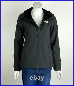 The North Face Women's Shelbe Raschel Hoodie Jacket Coat Zip Front Black S New