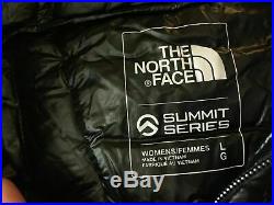The North Face Women's Summit Series L3 Down Hoodie Puff Jacket Black Large L