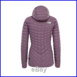 The North Face Women's Thermoball Hoodie Jacket Coat Eggplant Purple XL