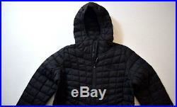 The North Face Women's Thermoball Hoodie Puffer Jacket new Black Matte Size M