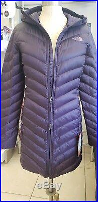 The North Face Women's Trevail Parka Hoodie Jacket Dark Eggplant purple Size S