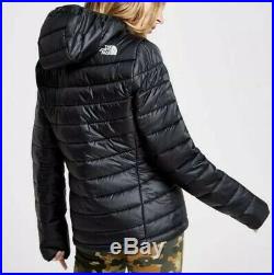 The North Face Womens Classic Black Padded Jacket With Hood Uk Size Med RRP £170