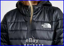 The North Face Womens Classic Black Padded Jacket With Hood Uk Size Med RRP £170