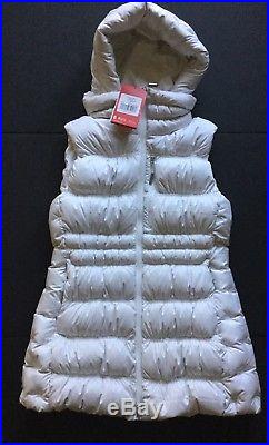The North Face Womens Cryos 800 down Hooded Vest Medium TNF White NEW 2017