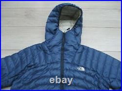 The North Face Womens Hometown Hoodie Goose Down 600 Fill L Jacket Blue Pertex