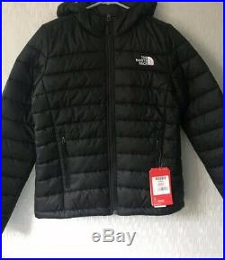 The North Face Womens Hoodie Padded Jacket Black Size Small