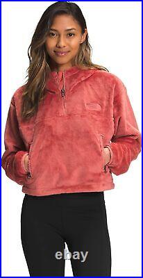The North Face Womens Osito 1/4 Zip Hoodie, Faded Rose, X-Large