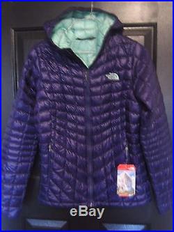 The North Face Womens Thermoball Garnet Purple Hoodie Jacket Sz. Xs $220