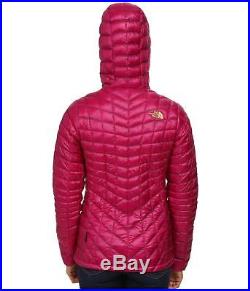 The North Face Womens Thermoball Hoodie Insulated Hooded Jacket Plum Size L New