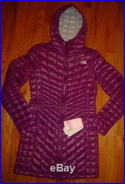 The North Face Womens Thermoball Hoodie Jacket S M Purple New
