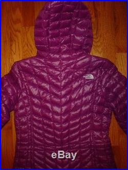 The North Face Womens Thermoball Hoodie Jacket S M Purple New