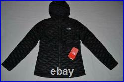 The North Face Womens Thermoball Hoodie Jacket Tnf Black New Authentic