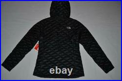The North Face Womens Thermoball Hoodie Jacket Tnf Black New Authentic