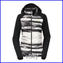 The North Face Womens Thermoball Hybrid Hoodie Black Desert Stripe Large