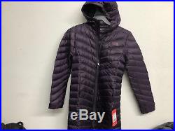 The North Face Womens Trevail parka Coat TNF hoodie dark purple Size Medium