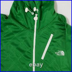 The North Face Zip Up Hoodie Sweatshirt Green White XXL 2XL Men's