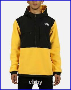 The North Face men's Denali Anorak Pullover Yellow Fleece Hoodie size Small $179