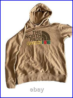 The North Face x Gucci Hoodie Brown S Oversized