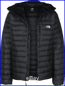 The north face morph hoody jacket black fill zip bubble down puffer L large bnwt