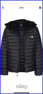 The north face morph hoody jacket black zip bubble down puffer XXL 44 Slimchest