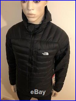 The north face morph hoody jacket black zip bubble down puffer XXL 44chest