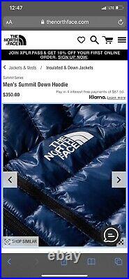 The north face summit series down Hoodie