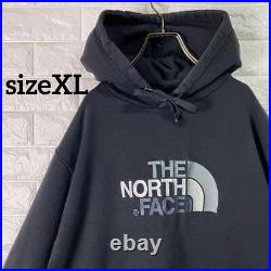 Thenorthface North Face Bic Embroidery Logo Used Hoodie Black Size XL