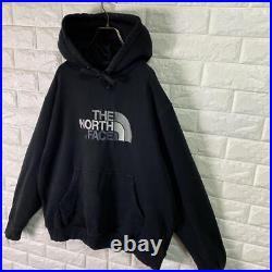 Thenorthface North Face Bic Embroidery Logo Used Hoodie Black Size XL