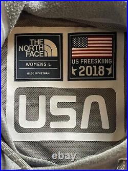 US Ski Team The North Face Winter Olympics FreeSki Hoodie Women's Large RARE