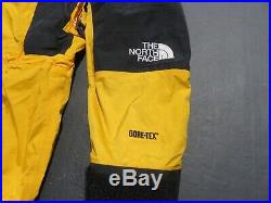 VTG Mens NORTH FACE Mountain Light Yellow GORETEX Hooded Vented Jacket Small