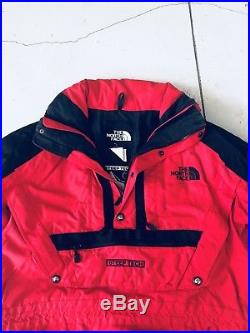 VTG Mens The North Face Jacket Coat XL Red Black Hoodie 1990 Apogee ...