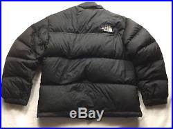 VTG North Face 700 Fill Goose Down Puffer Jacket Mens Large Hoodie Black Nuptse