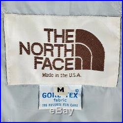 VTG THE NORTH FACE Medium Gore-Tex Goose Down Made in USA Mens Coat Parka Blue