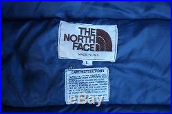 Vintage 80s North Face Down Jacket Size L Brown Label Hoody Winter Made in USA
