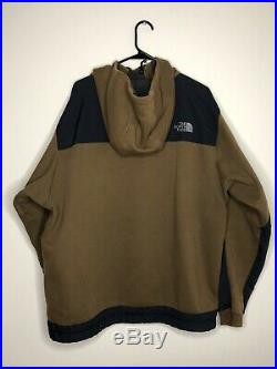 Vintage Mens The North Face Steep Tech Hoodie Pullover Brown XL